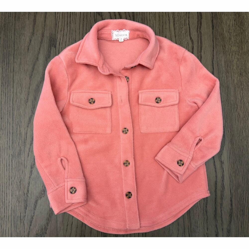 Btween Girls Pink Fleece Jacket Size 6
